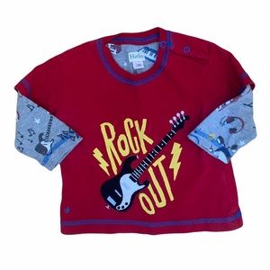 🌟3/$15🌟Hatley Long Sleeve Graphic Crewneck T- Shirt Baby Sz 3-6 M